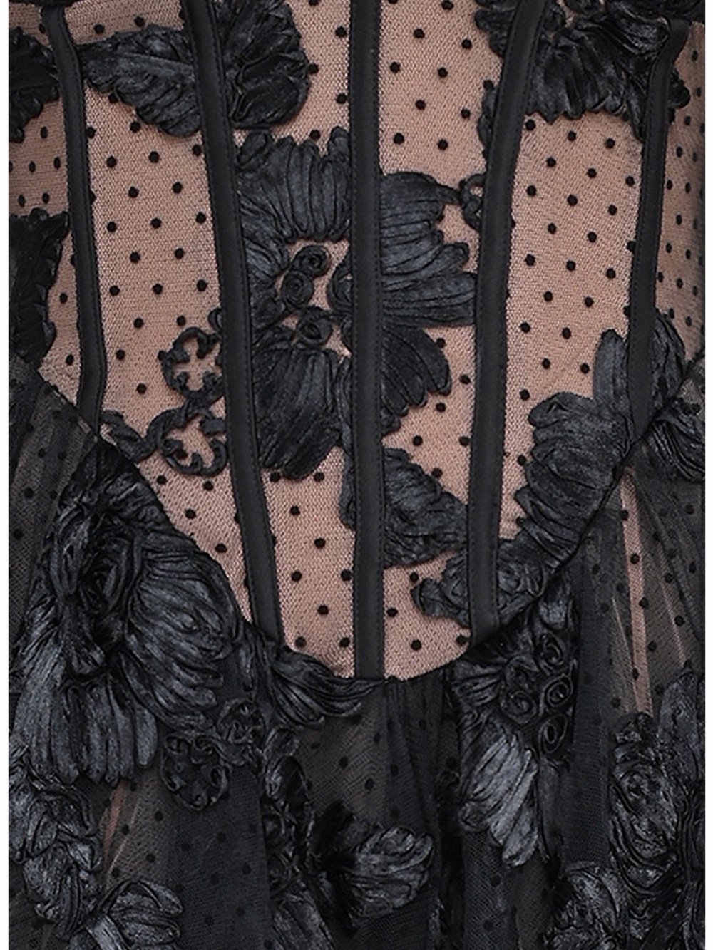 House of CB Black Lace Corset Midi Dress - Picture 6 of 15